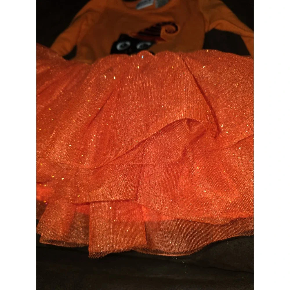 Blueberri boulevard fall autumn Halloween black cat dress size 2t